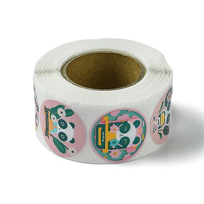 Cartoon Patterns Paper Gift Sticker Rolls DIY-R083-03B-1