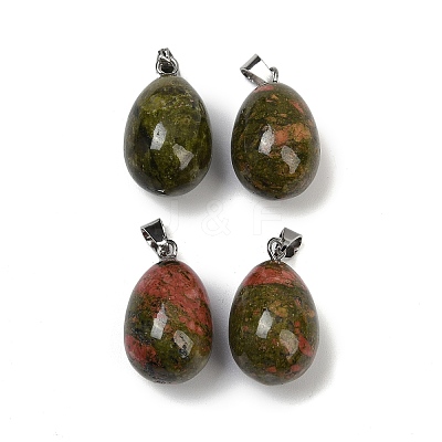 Natural Unakite Pendants G-U018-01P-D-1