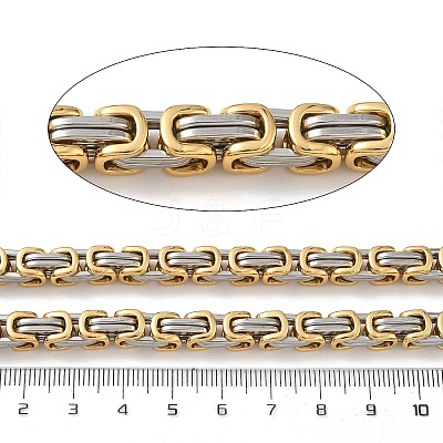 201 Stainless Steel Byzantine Chains SA-CBA46AF-02D-PG-1
