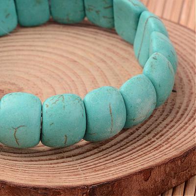 Synthetical Turquoise Bracelet B306-7-1