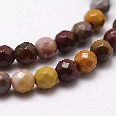 Natural Mookaite Beads Strands X-G-D840-30-4mm-1