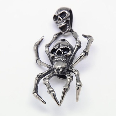 Fashionable Retro Halloween Jewelry 304 Stainless Steel Pendants STAS-R053-81-1