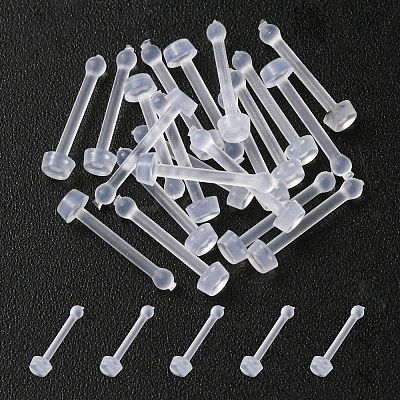 Acrylic Nose Bone Ring AJEW-YW0001-06F-1