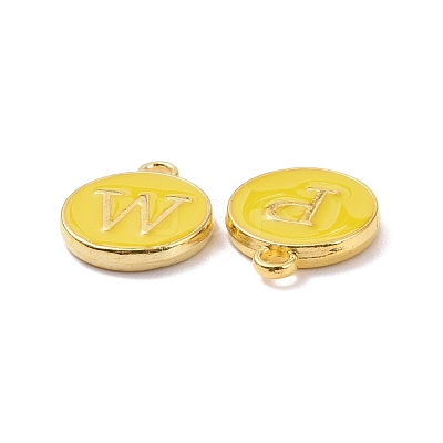 Golden Plated Alloy Enamel Charms ENAM-S118-09-M-1