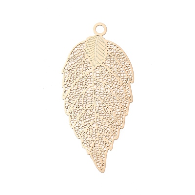 Rack Plating Brass Filigree Big Pendants KKC-T001-03KCG-1