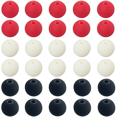 Rubberized Style Imitated Silicone Acrylic Beads MACR-PA0001-06C-05-1