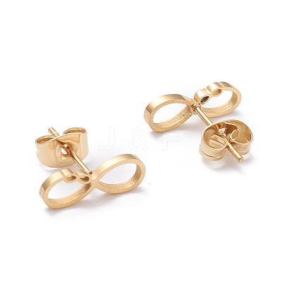 304 Stainless Steel Stud Earrings EJEW-K082-02G-1