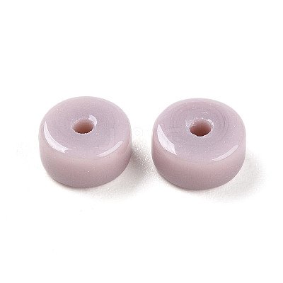 Opaque Solid Color Glass Beads GLAA-N007-6x3mm-A02-1