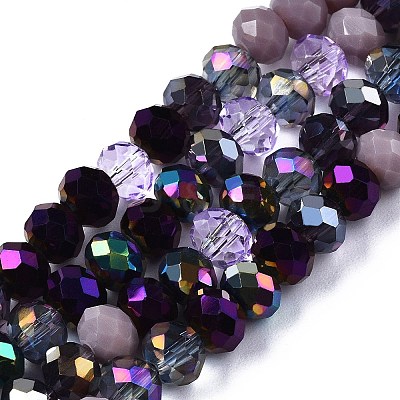 Electroplate Glass Beads Strands EGLA-SZ0001-32G-1