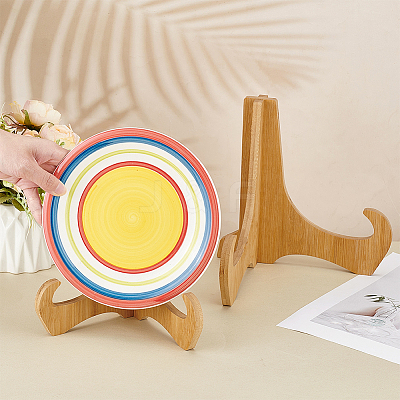Bamboo Display Easels for Photo Frame ODIS-WH0061-94-1