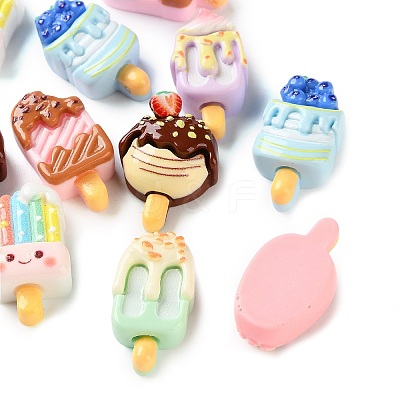 Opaque Resin Imitation Food Cabochons RE-CBAC151-02-1