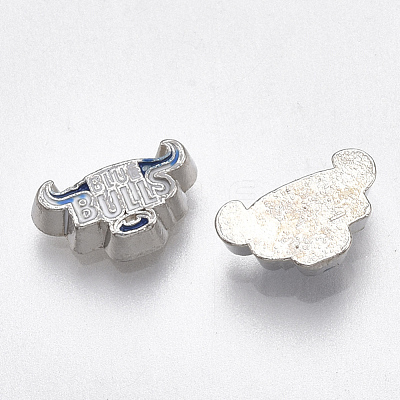 Alloy Enamel Cabochons PALLOY-T054-40-1