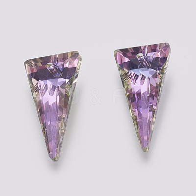 K9 Glass Rhinestone Pendants GLAA-K034-J02-1