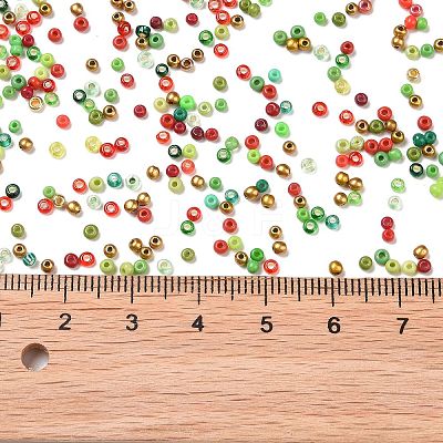 Opaque & Transparent & Metallic Colours 12/0 Glass Seed Beads SEED-A030-07F-1