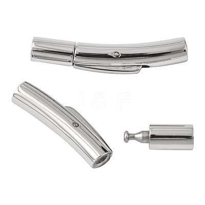 Non-Tarnish 304 Stainless Steel Bayonet Clasps STAS-M297-01B-P-1