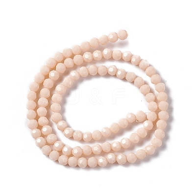 Faceted(32 Facets) Glass Beads Strands EGLA-J042-35A-03-1