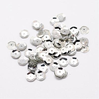 Plastic Paillette Beads PVC-A001-4mm-08-1