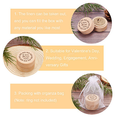 Wood Ring Box OBOX-WH0009-008-1