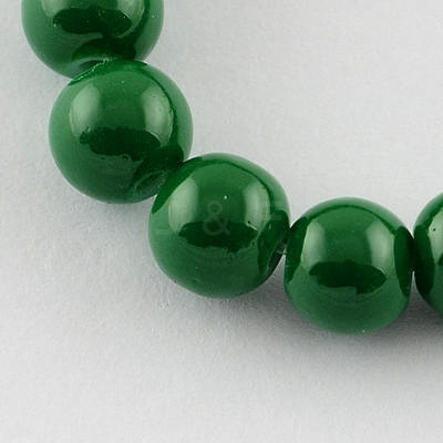 Painted Glass Bead Strands DGLA-S071-10mm-19-1