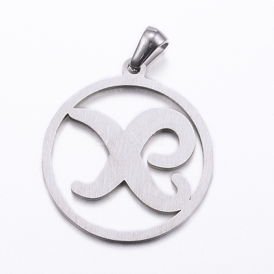 Non-Tarnish 304 Stainless Steel Pendants STAS-K162-077P-1