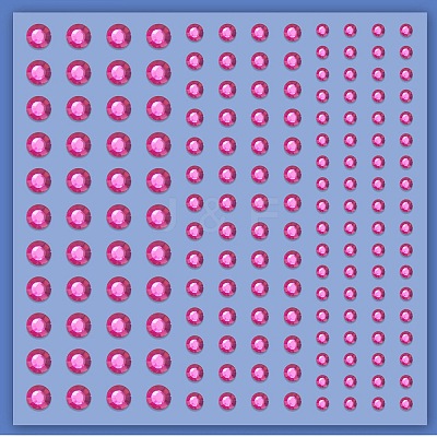 Acrylic Rhinestone Facial Stickers LS-PW-WG72147-07-1