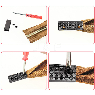 6 Sets Zinc Alloy Bag Corner Protectors FIND-GF0002-93B-1