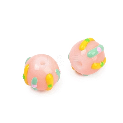 Baking Paint Glass Enamel Beads LAMP-R004-05K-1