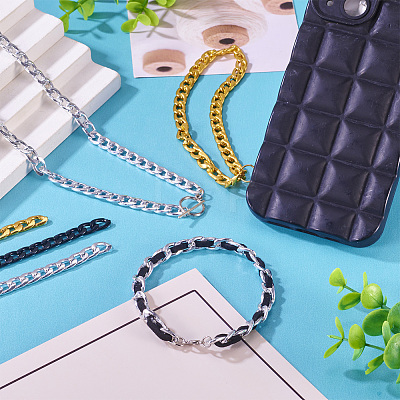 6M 3 Colors Oxidated Aluminium Twisted Chains CHA-YS0001-03-1