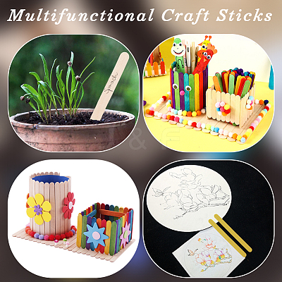 2 Sets Wood Craft Sticks DIY-CP0012-28A-1