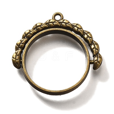 Alloy Open Back Bezel Pendants PALLOY-I223-17AB-1