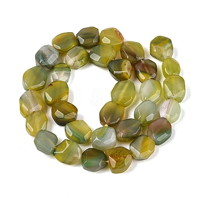 Dyed & Heated Natural Agate Beads Strands G-N359-15A-04-1