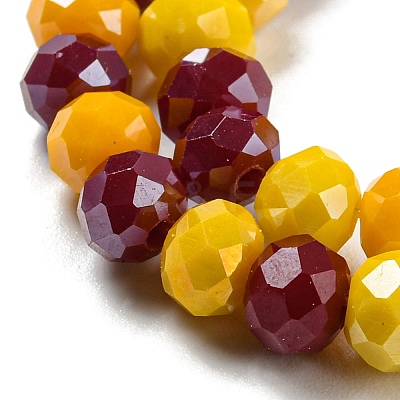Glass Beads Strands EGLA-A034-M6mm-22-1