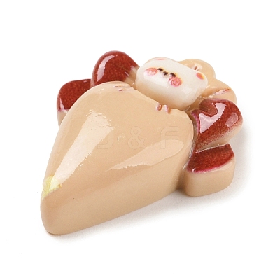Bear Cream Bag Opaque Resin Decoden Cabochons CRES-Q220-05E-1