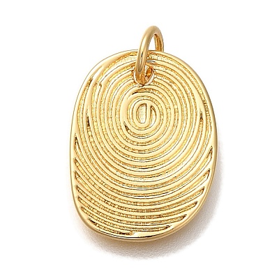 Rack Plating Brass Pendants KK-I720-35G-1
