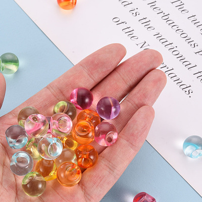 1-Hole Transparent Acrylic Buttons TACR-S154-50B-1