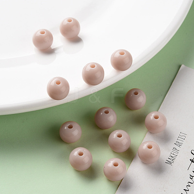Opaque Acrylic Beads MACR-S370-C10mm-34-1