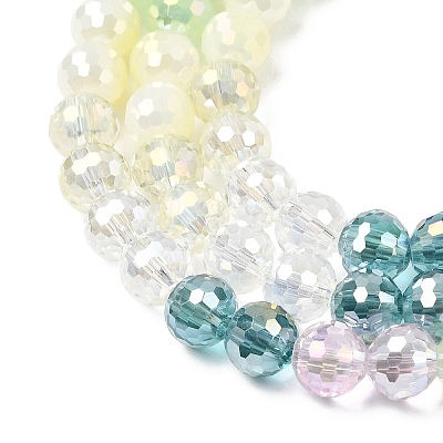 Electroplate Glass Beads Strands EGLA-D300-06-8mm-27-1