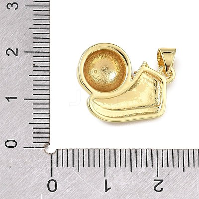 Football Theme Brass Enamel Pendants KK-A303-01C-G02-1