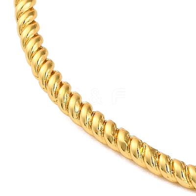 Twisted Rack Plating Brass Cuff Bracelets for Women BJEW-M040-13G-1