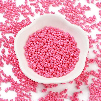 Baking Paint Glass Seed Beads SEED-A033-05L-1