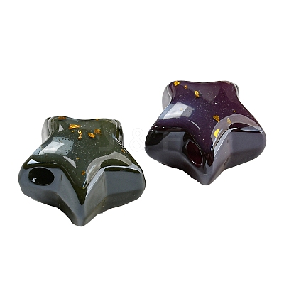 Opaque Acrylic Beads OACR-E028-06-1