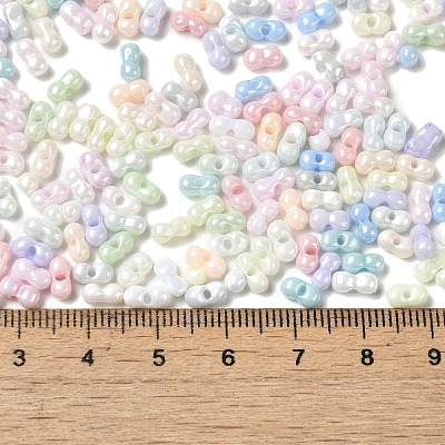 Opaque Colours Luster Glass Seed Beads SEED-B001-01A-06-1