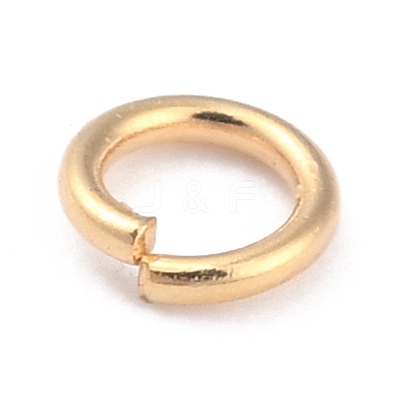 Rack PlatingBrass Open Jump Rings KK-O139-18B-G-1