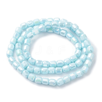 Electroplate Glass Beads Strands EGLA-K015-08E-1