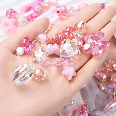 60G 3 Colors Acrylic Beads MACR-YW0003-35-1