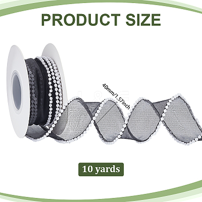 Polyester Lace Trim OCOR-WH0111-63A-1