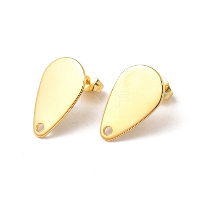 201 Stainless Steel Stud Earring Findings STAS-D244-27G-1
