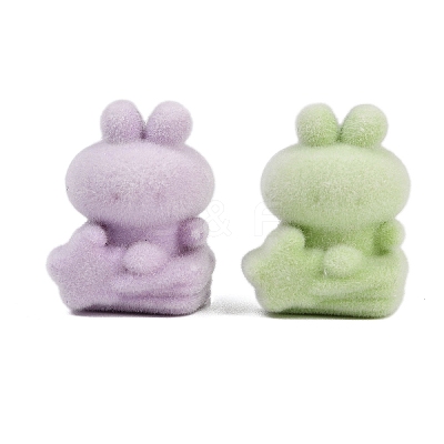 Flocky Opaque Acrylic Beads MACR-C036-12-1