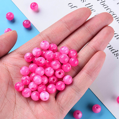 Acrylic Beads MACR-S375-001B-07-1