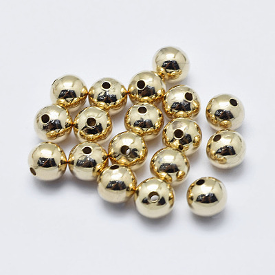 Brass Beads KK-G331-52G-6mm-NF-1